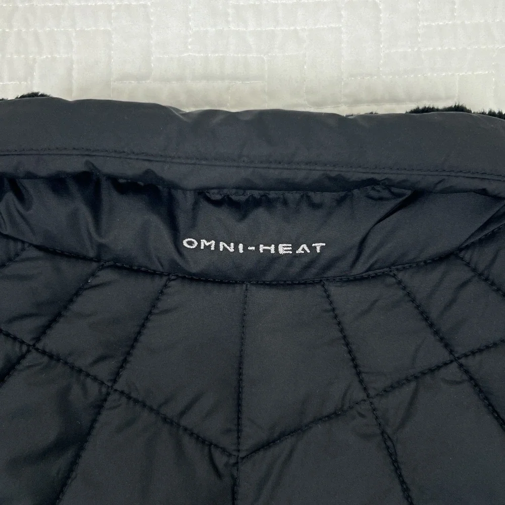 Columbia Omni Heat Insulated Puffer Vest Womens XL Black Lightweight Outdoor - Picture 8 of 11